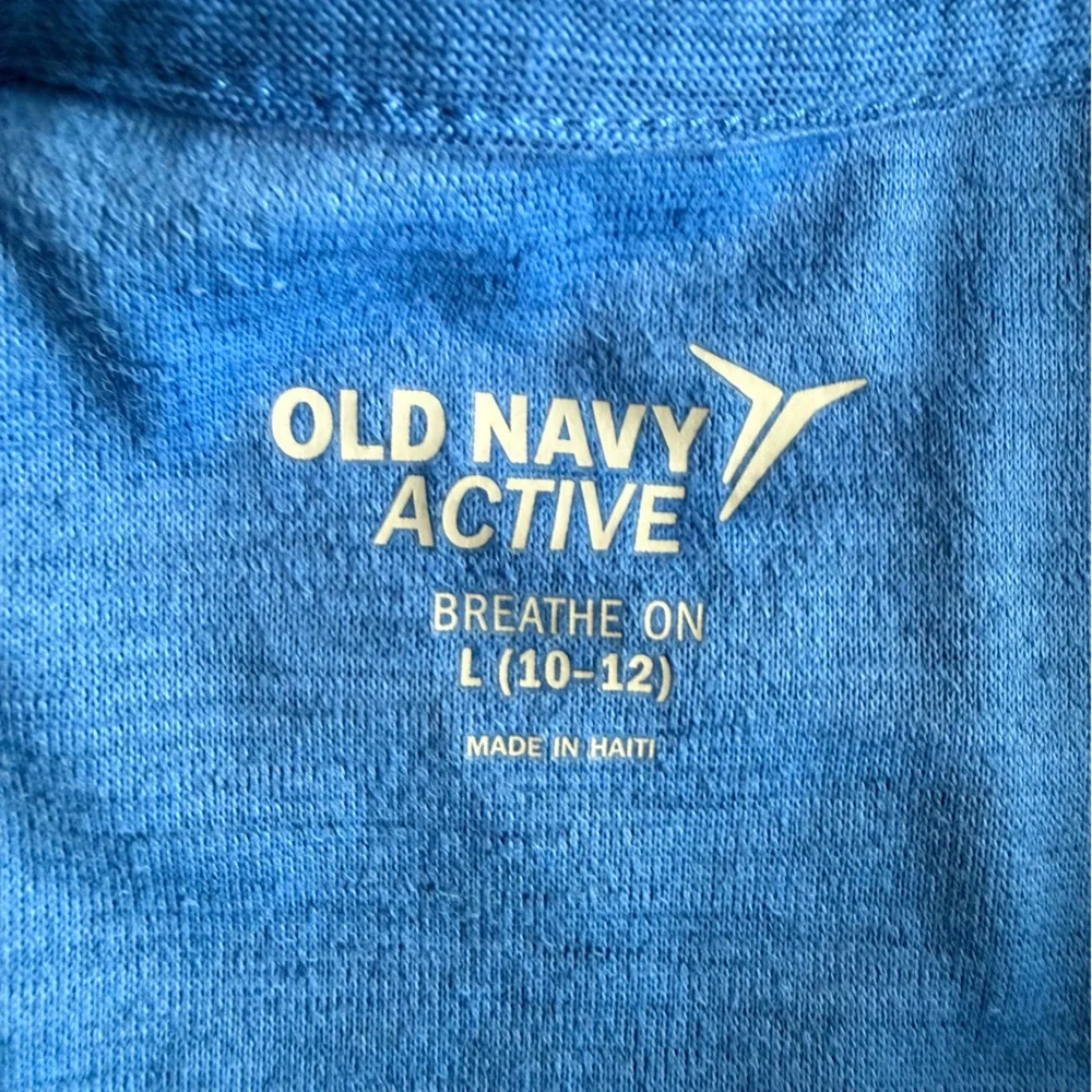 Old Navy Classic Blue Girls Activewear Tee Size L